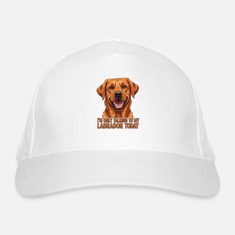 Labrador Hund Spruch Design Bio-Baseballkappe