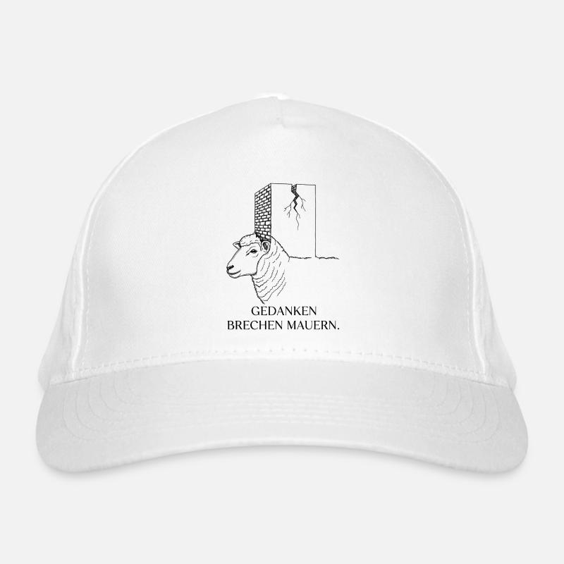 Les pensées brisent les murs - Motivation des moutons Casquette classique bio
