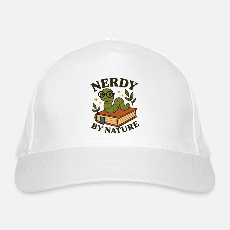 Funny bookworm Organic Baseball Cap