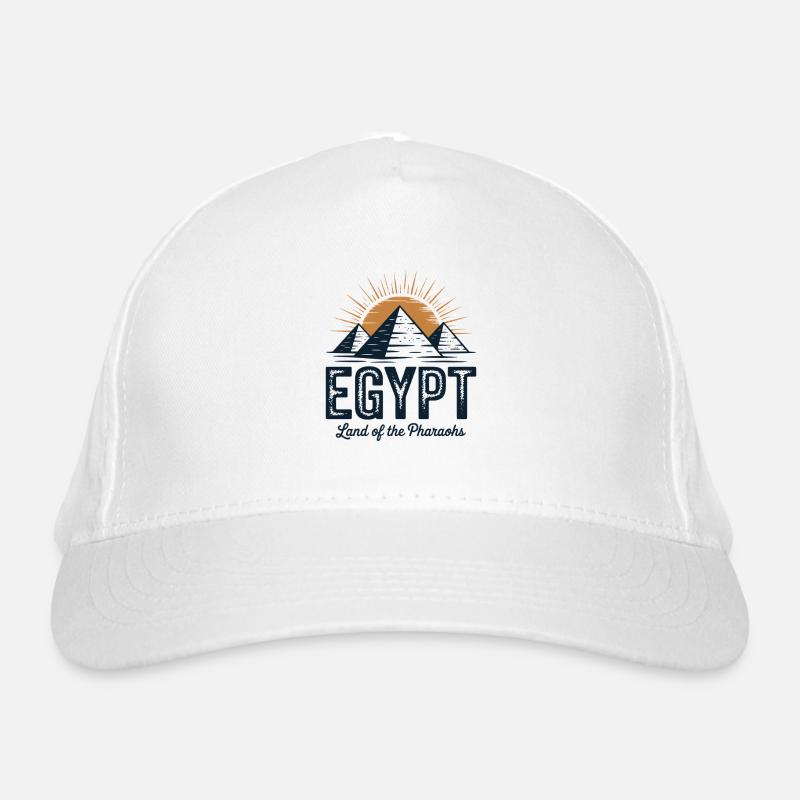 Terre des pharaons Pyramide d'Égypte Casquette classique bio