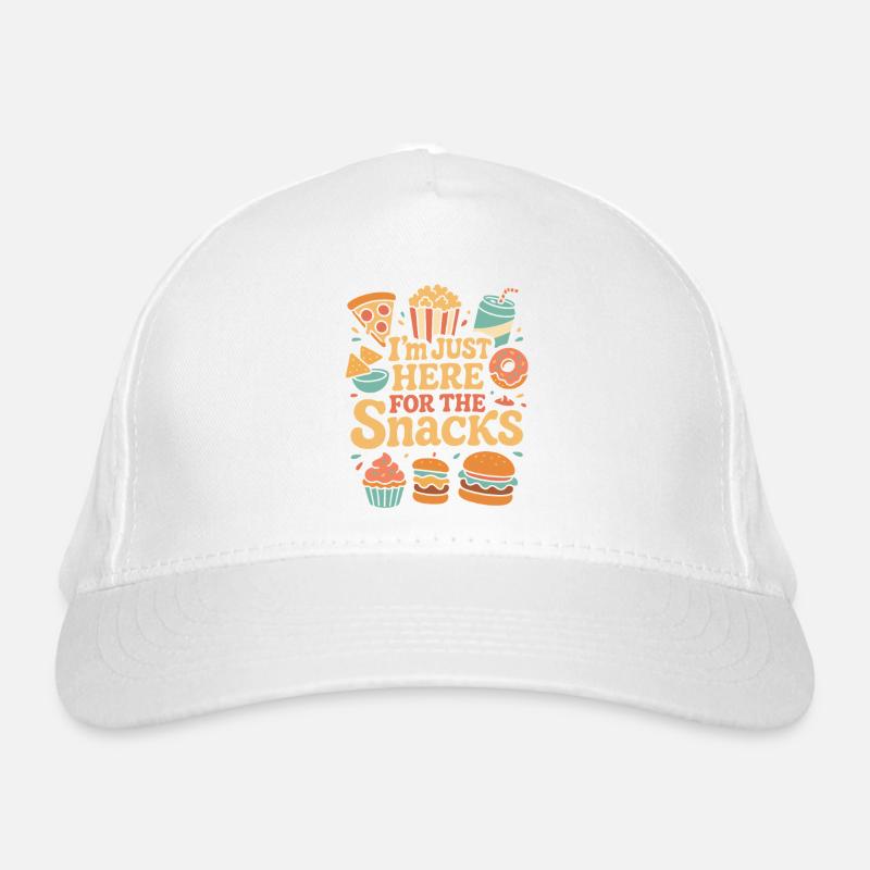 I'm only here for the snacks Organic Baseball Cap
