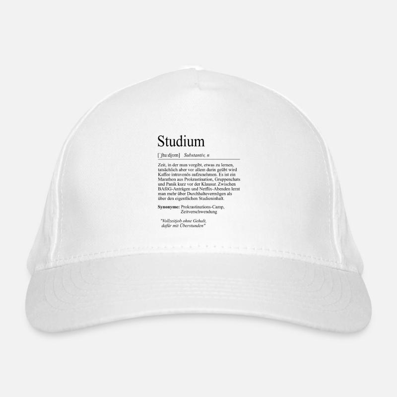 University Saying "Study" Student Gift, Students Organic Baseball Cap