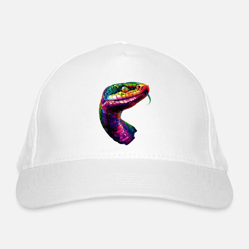 serpent, python, cobra, serpent à sonnettes, serpents Casquette classique bio