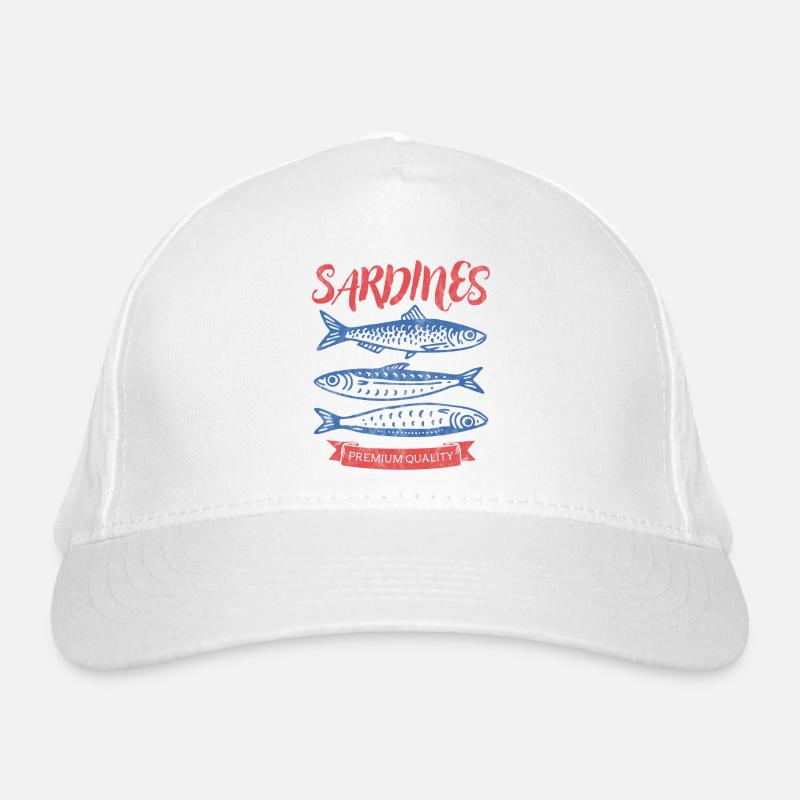 Sardinen Bio-Baseballkappe