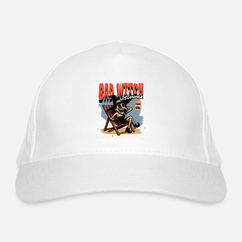 Crâne Sorcière dans Vampire d’été Casquette classique bio