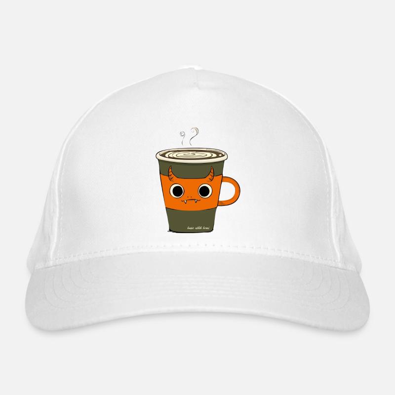 Basic Witch Brew | Funny Demon Coffee Mug - Organic Baseball Cap - white