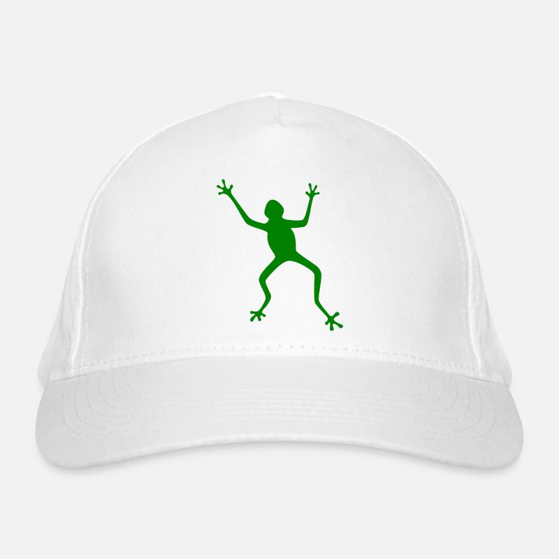 Silhouette de grenouille : tropicale, forêt tropicale Casquette classique bio