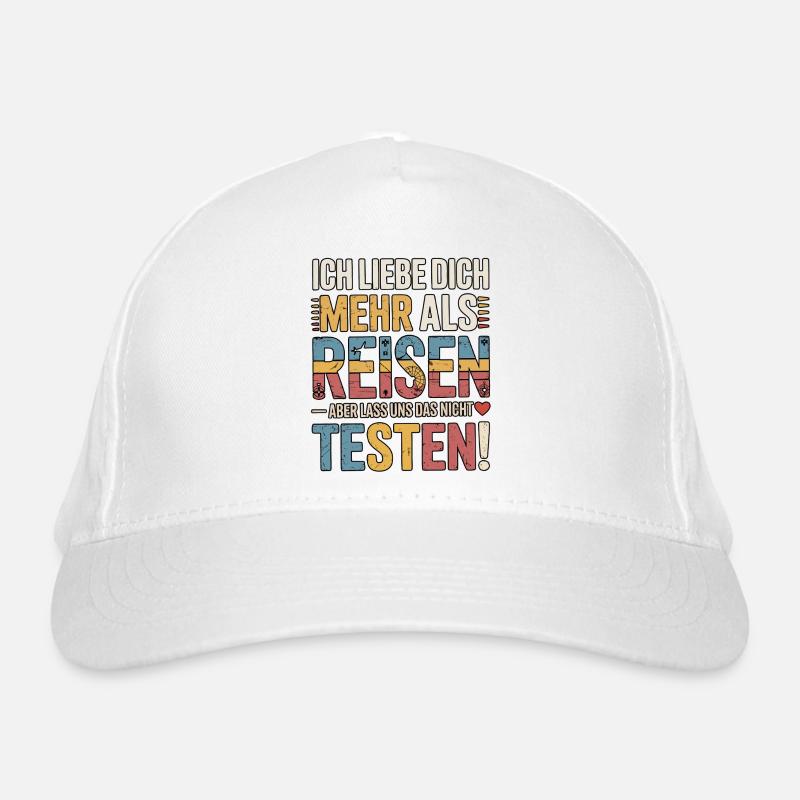 Je t’aime plus que voyager Casquette classique bio