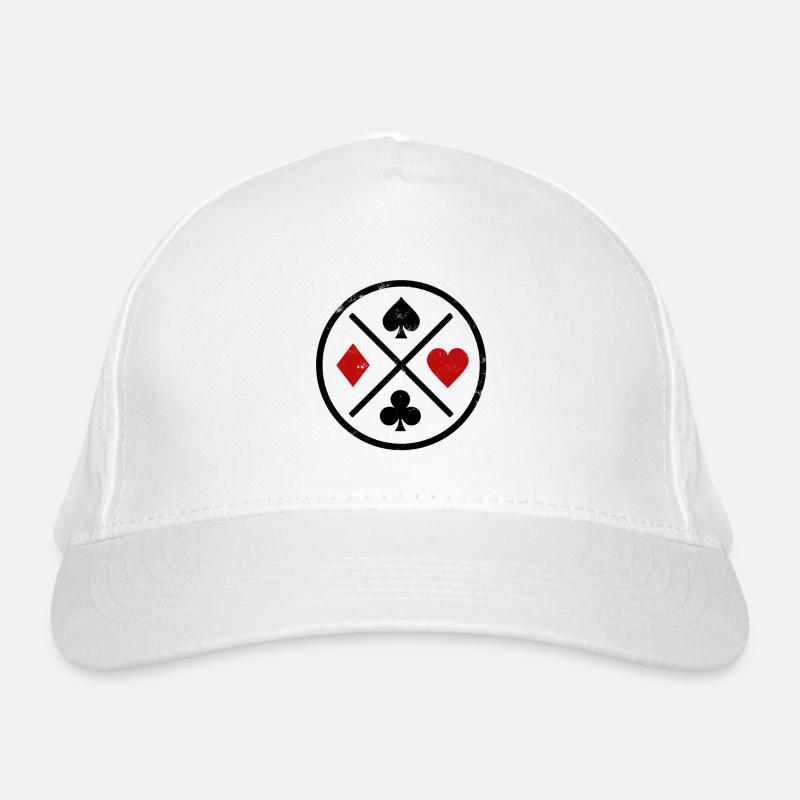 Spielkarten Kontrast Bio-Baseballkappe