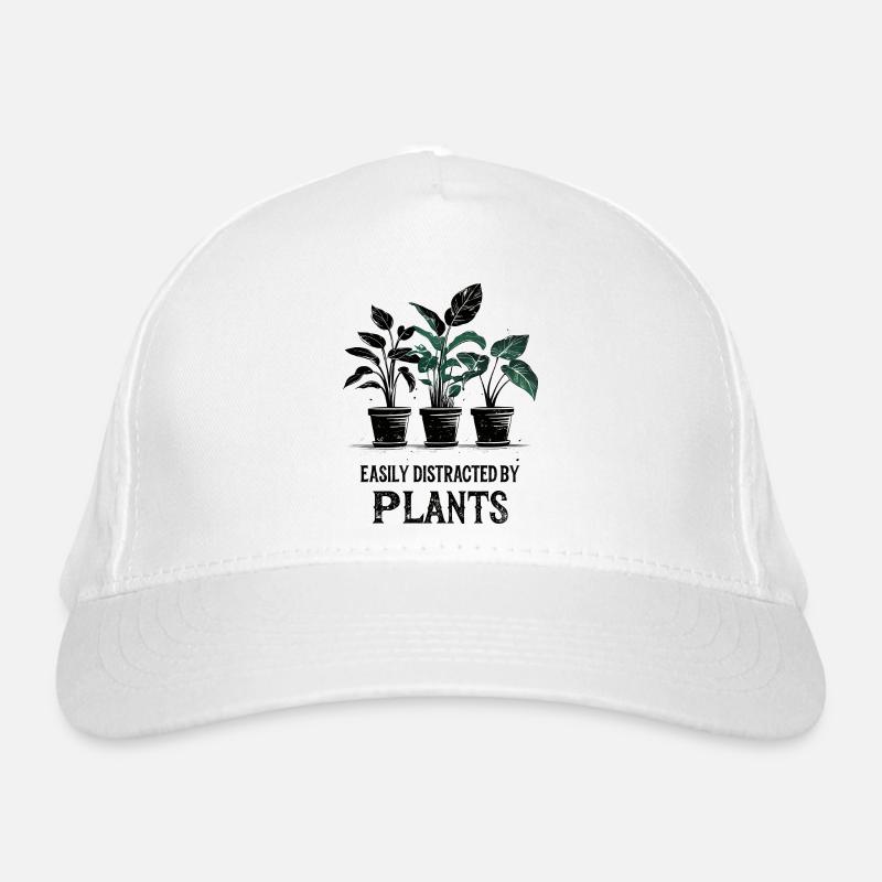 Easily Distracted by Plants Organic Baseball Cap