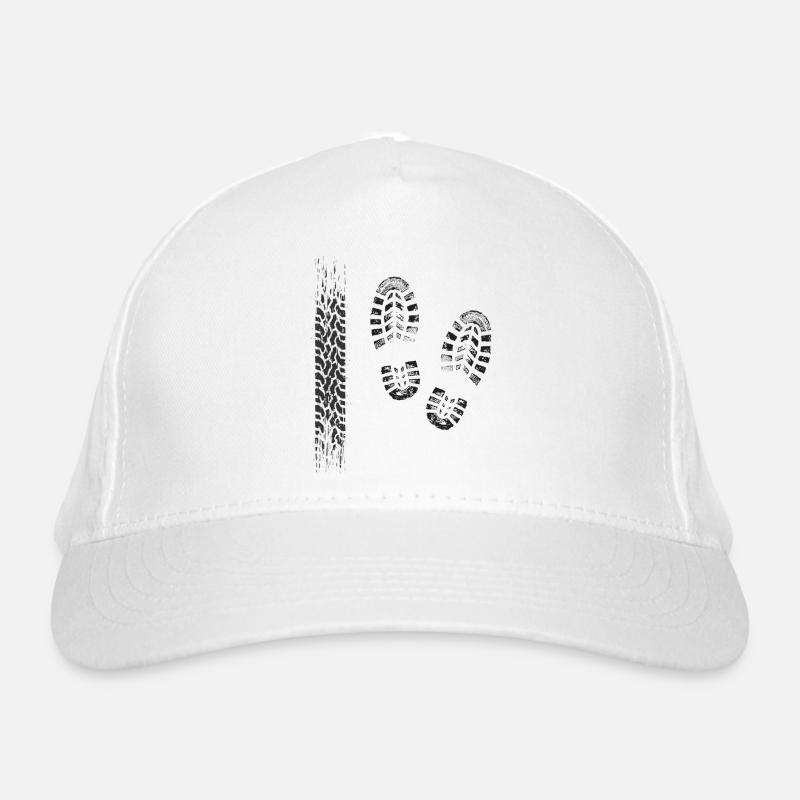 Track and Footprint Pattern Organic Baseball Cap