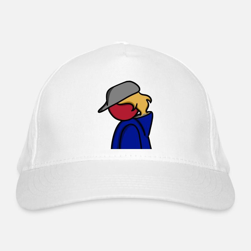 Ein Blick auf Blau Bio-Baseballkappe