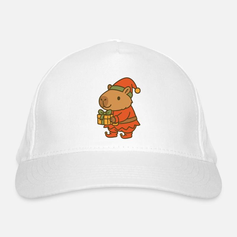 ✨ Nain de Noël Capybara avec cadeau 🎁 Casquette classique bio