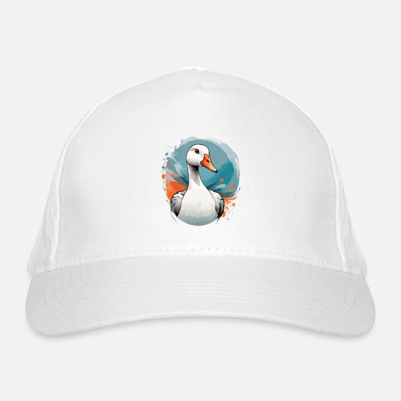 Canard dans un tourbillon de couleurs Casquette classique bio