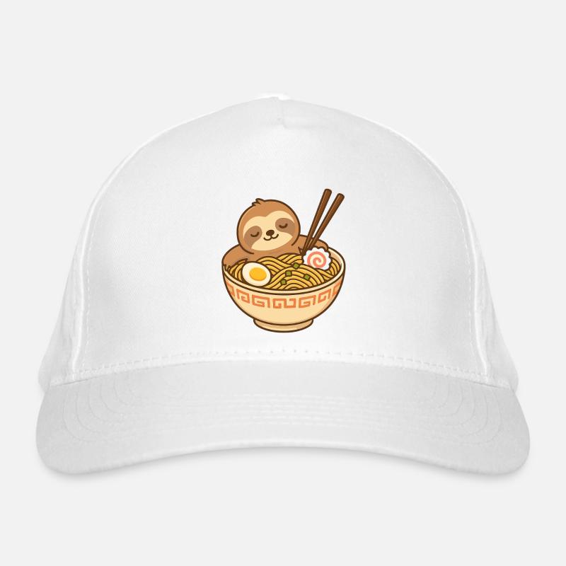 Ramen-Schlummer-Sloth Bio-Baseballkappe