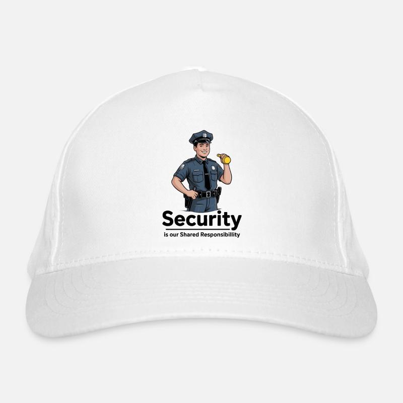 Security Officer Spotlight Graphic Organic Baseball Cap