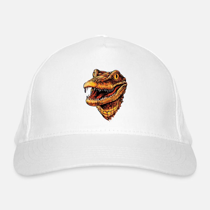 Kaiman Krokodil Alligator Reptilien Kroko Kaimane Bio-Baseballkappe