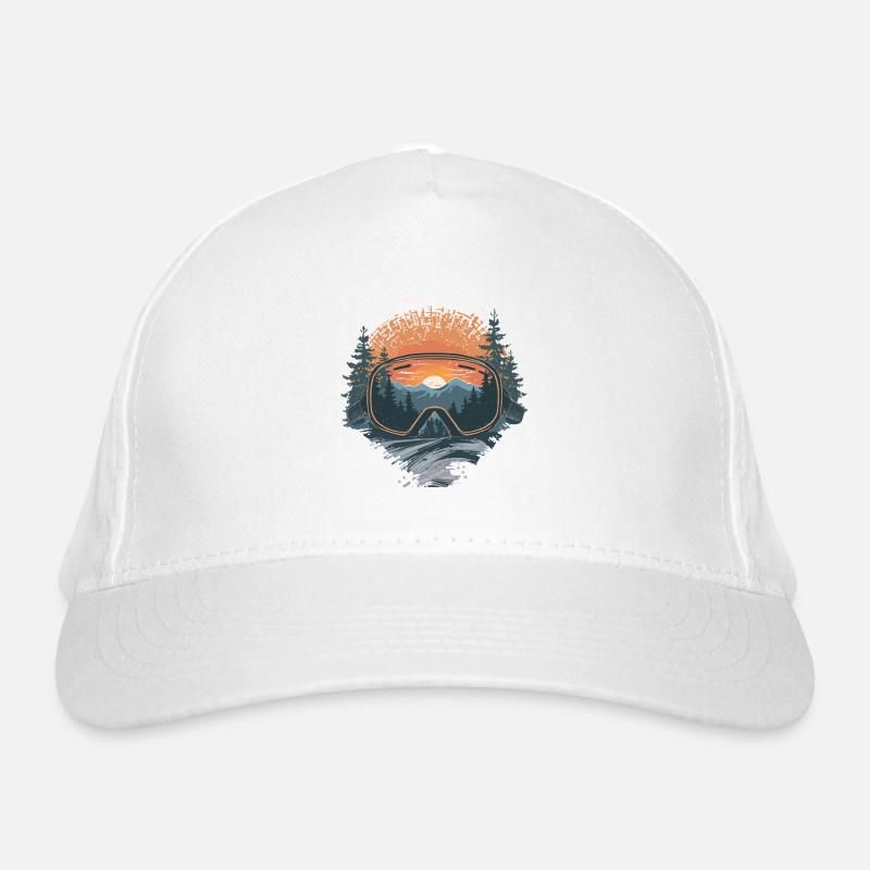 Masque de ski coucher de soleil Casquette classique bio
