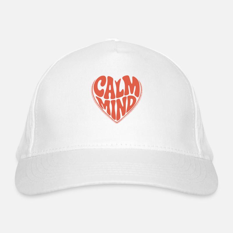 Calm Mind – Retro Herz Design Casquette classique bio