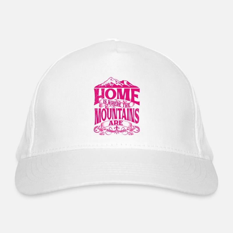 Home Is Where The Mountains Are Organic Baseball Cap