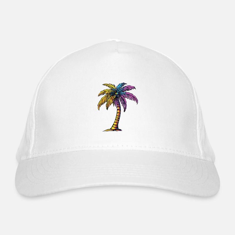 Palm Tree Beach Organic Baseball Cap