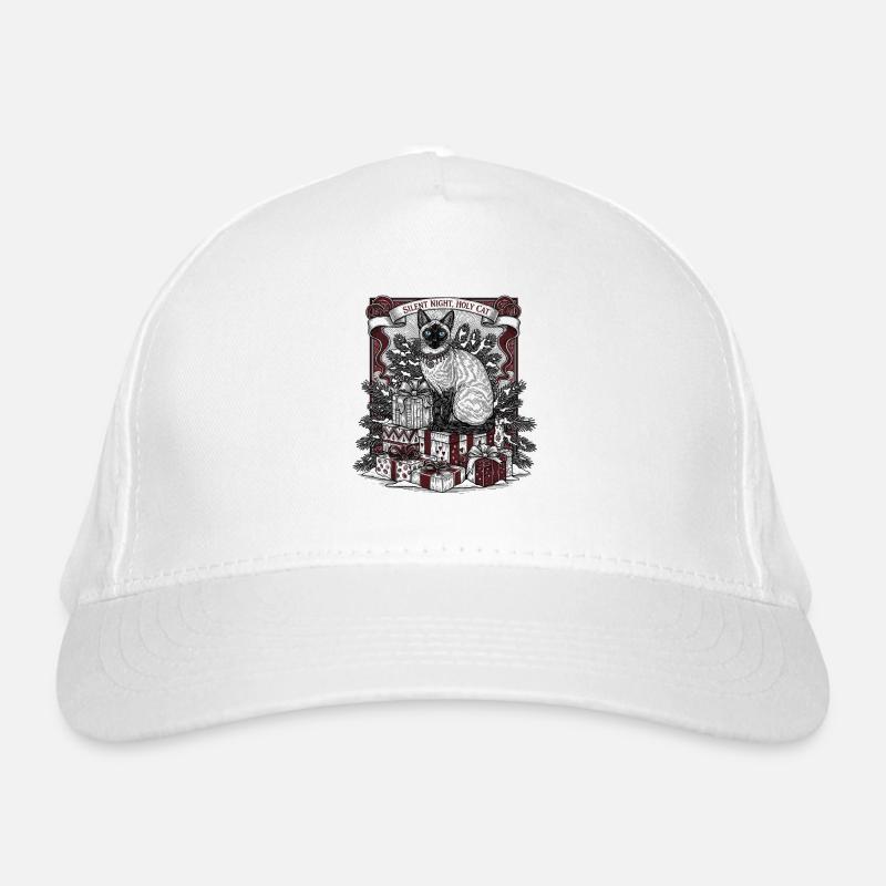 Stille Nacht Katze Geschenke Bio-Baseballkappe