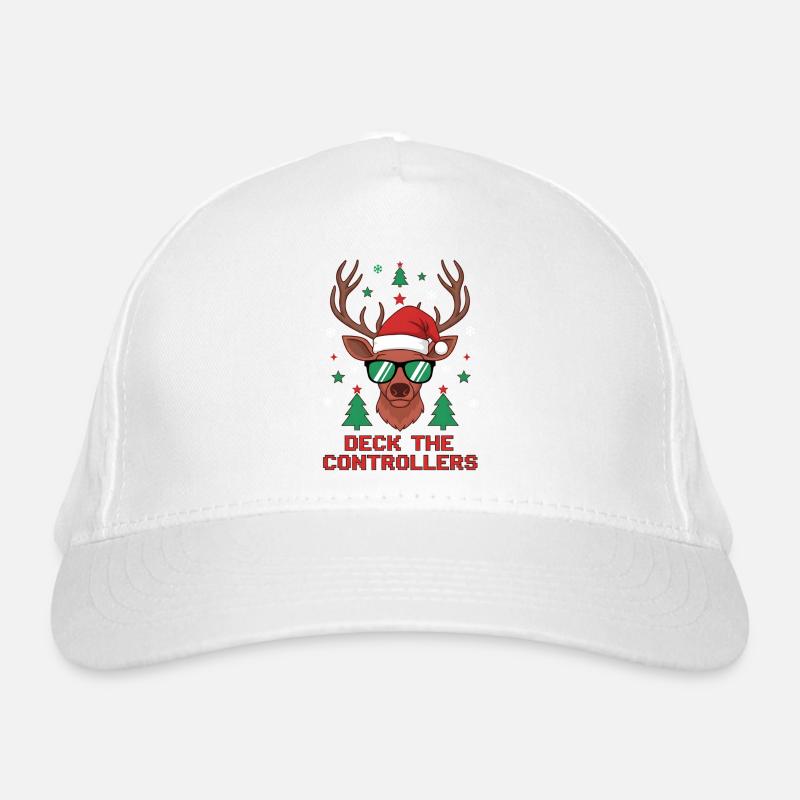 Deck the Controllers Reindeer Organic Baseball Cap