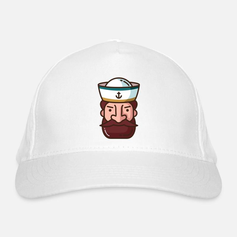 Nautical Cartoon Sailor Organic Baseball Cap