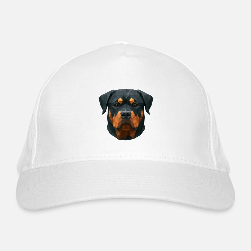 Polygone Rottweiler – Conception géométrique pour chien Casquette classique bio