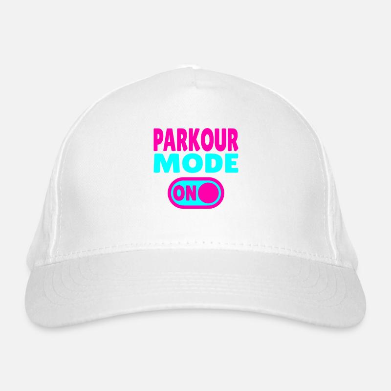 Parkour Mode ON Organic Baseball Cap