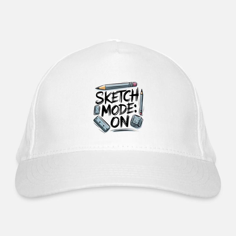 Sketch Mode: ON – Kreativmodus aktiv Bio-Baseballkappe