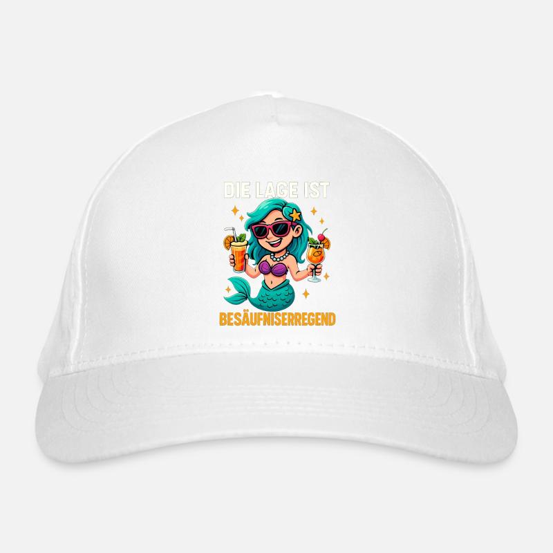 The location is drunken, mermaid Organic Baseball Cap