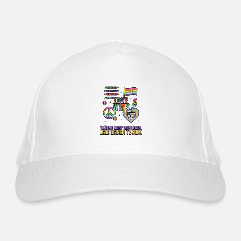 Liebe Gewinnt Pride Rainbow Bio-Baseballkappe