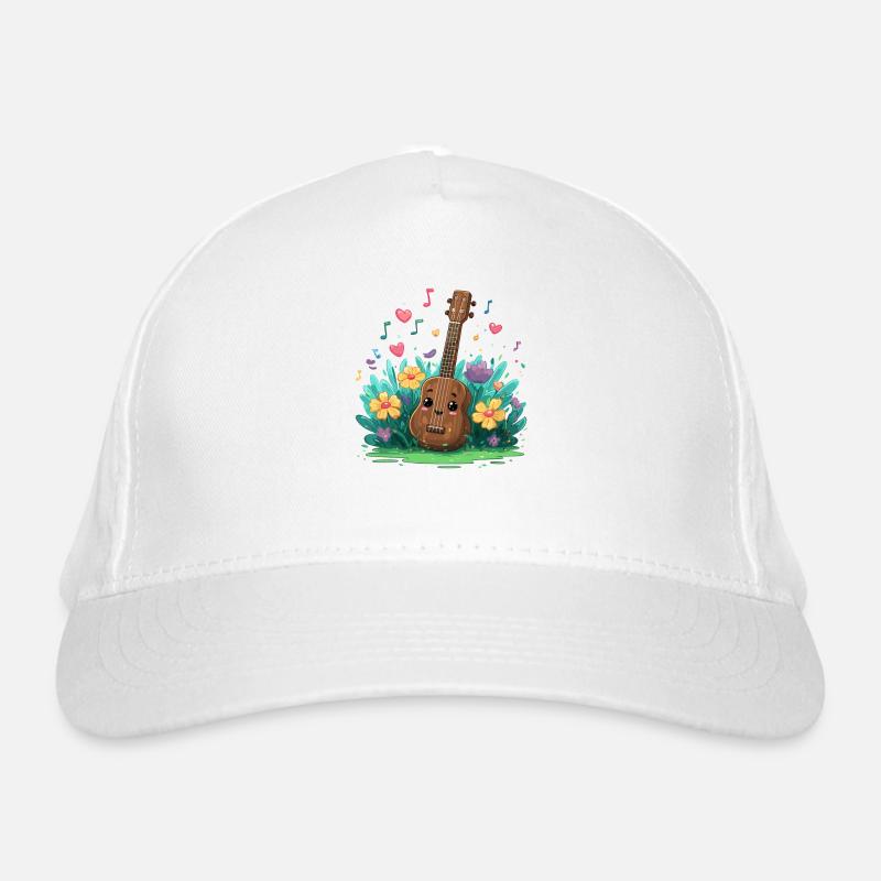 Kukulele Blumengarten Bio-Baseballkappe