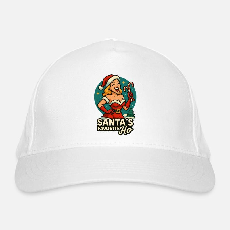 Das Lieblings-Weihnachtsdesign des Weihnachtsmanns Bio-Baseballkappe
