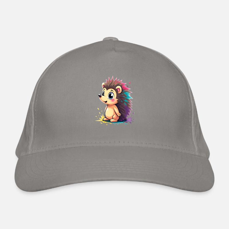 Hérisson à épines arc-en-ciel Casquette classique bio