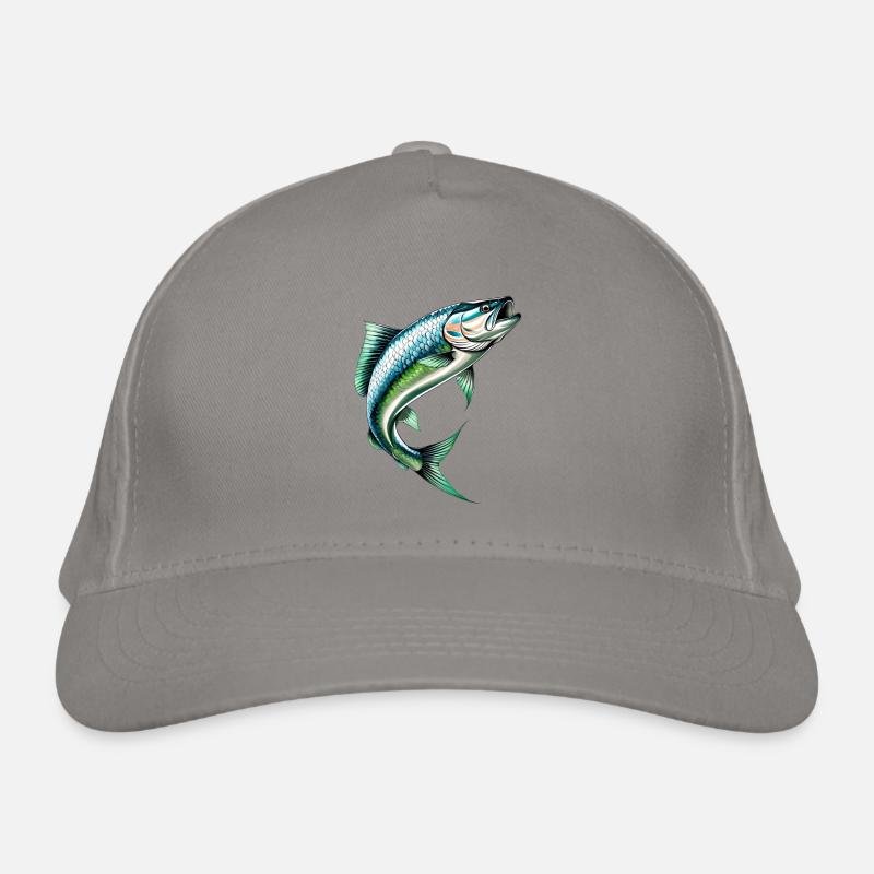 Perchoir sauteur en vert-bleu Casquette classique bio