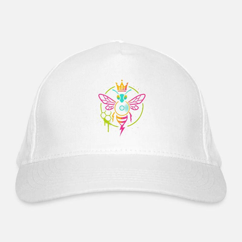 Neon Queen Bee, Electro Hive Beats Bio-Baseballkappe