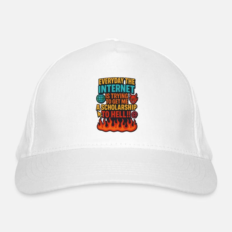 Internet Scholarship to Hell Meme, Funny  Organic Baseball Cap