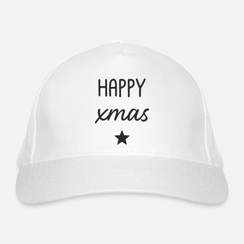 JOYEUX design d’étoile de Noël Casquette classique bio