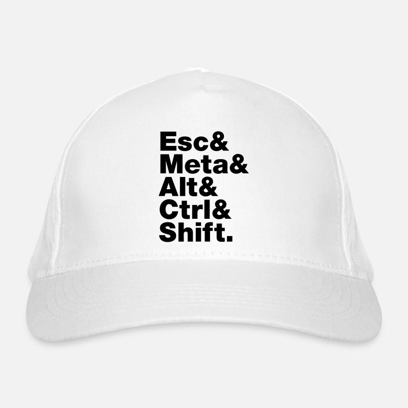 Esc & Meta & Alt & Ctrl & Shift Casquette classique bio