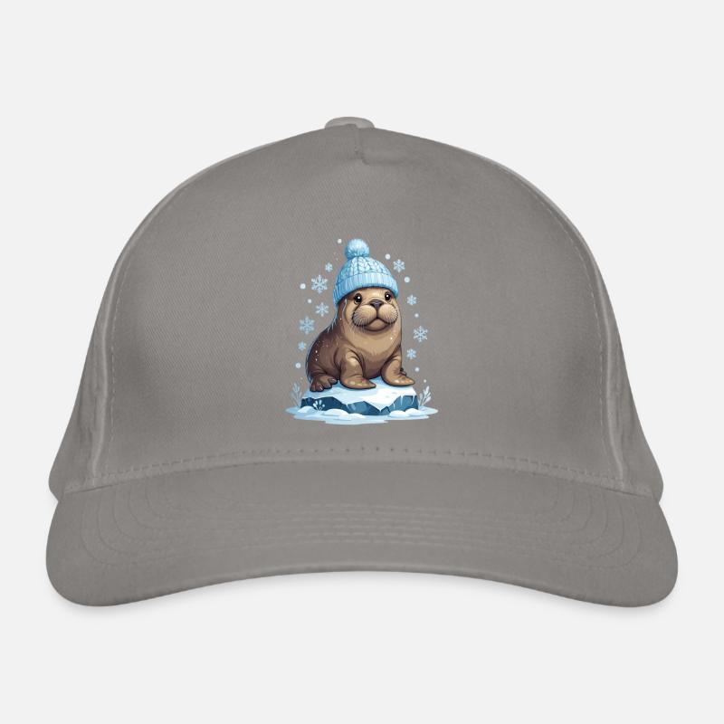 Lion de mer d’hiver à bonnet bleu Casquette classique bio