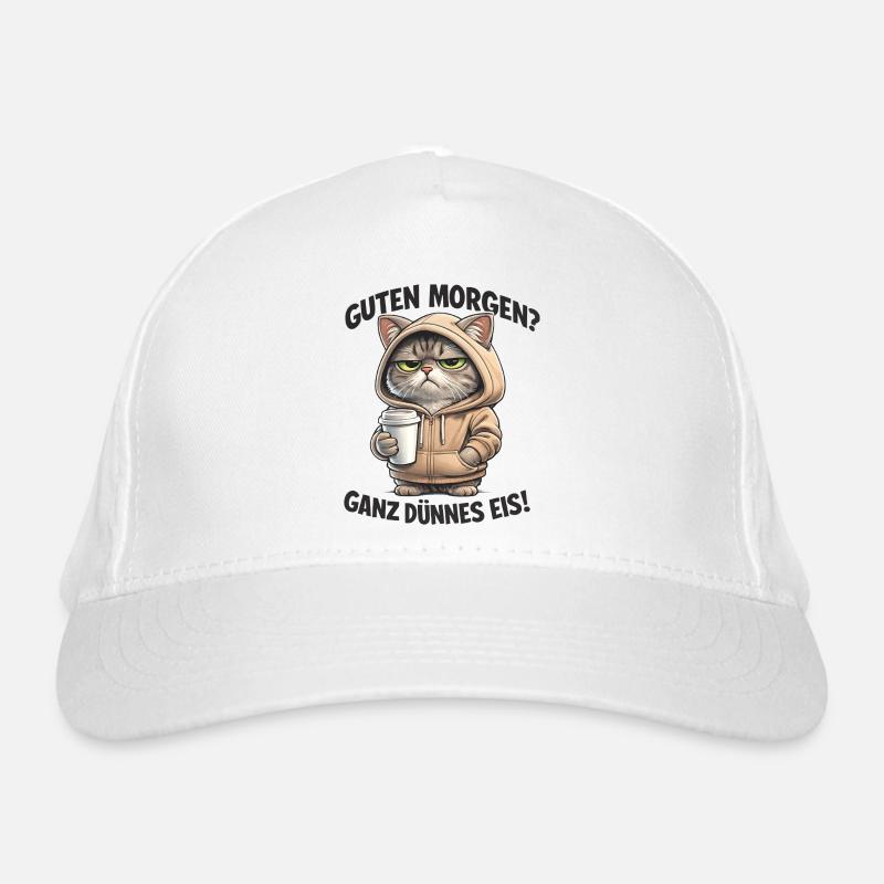 Cat Cafe Morning Pullover Hoodie Organic Baseball Cap