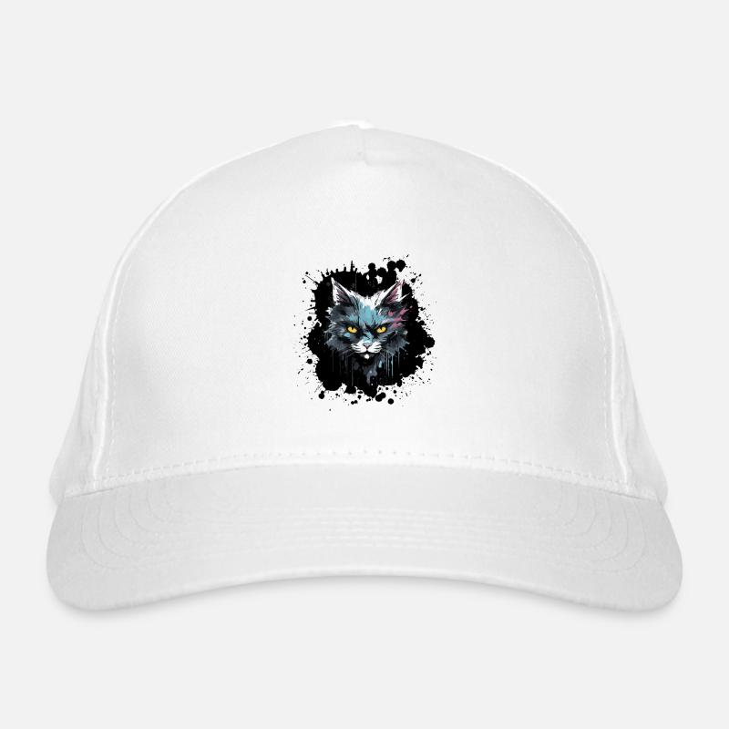 Katzenkopf Neon Splash Bio-Baseballkappe