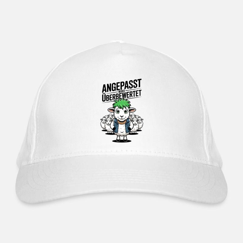 Rebellious Sheep Non-Conformist Design Organic Baseball Cap