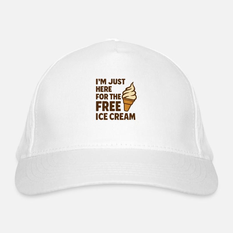 Je suis juste là pour une glace gratuite Casquette classique bio