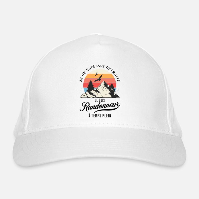 Full-time hiker not retired Organic Baseball Cap
