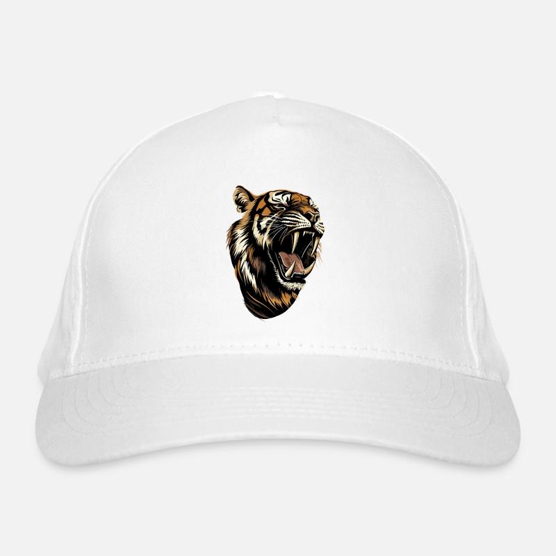 Saber-toothed tiger Smilodon Big cat Sabertooth tiger Organic Baseball Cap