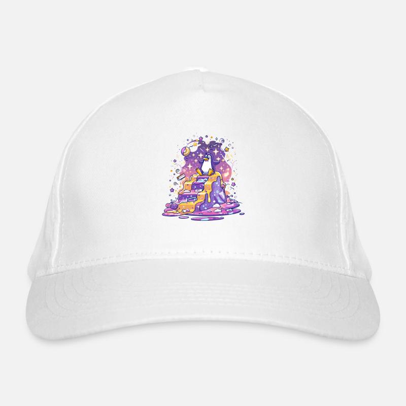 Pingouin sur les marches des étoiles Casquette classique bio