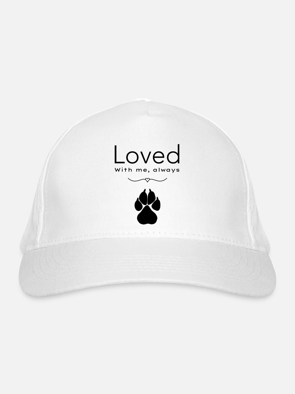 Le chien aimé - Casquette classique bio - blanc - Devant